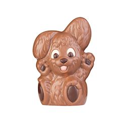 Chocoladevorm wollig konijntje "Emmy" 94 mm