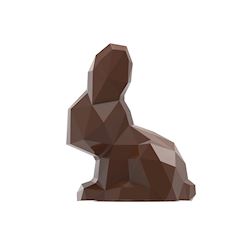 Chocoladevorm magneten zittend konijn origami 175 mm