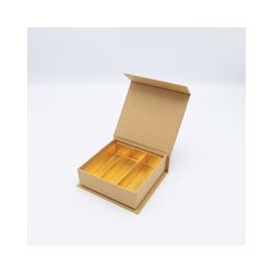 Luxe magneetdoos kraft met 3 rijen - 24 pcs